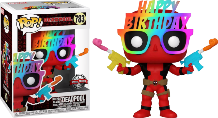 Lunettes d'anniversaire Marvel Deadpool exclusives Funko 54687 Pop! Vinyle