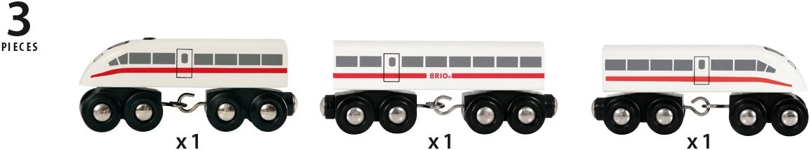 BRIO World High Speed Train - Magnetic Wooden Train with Sound Effects for Ages 3+