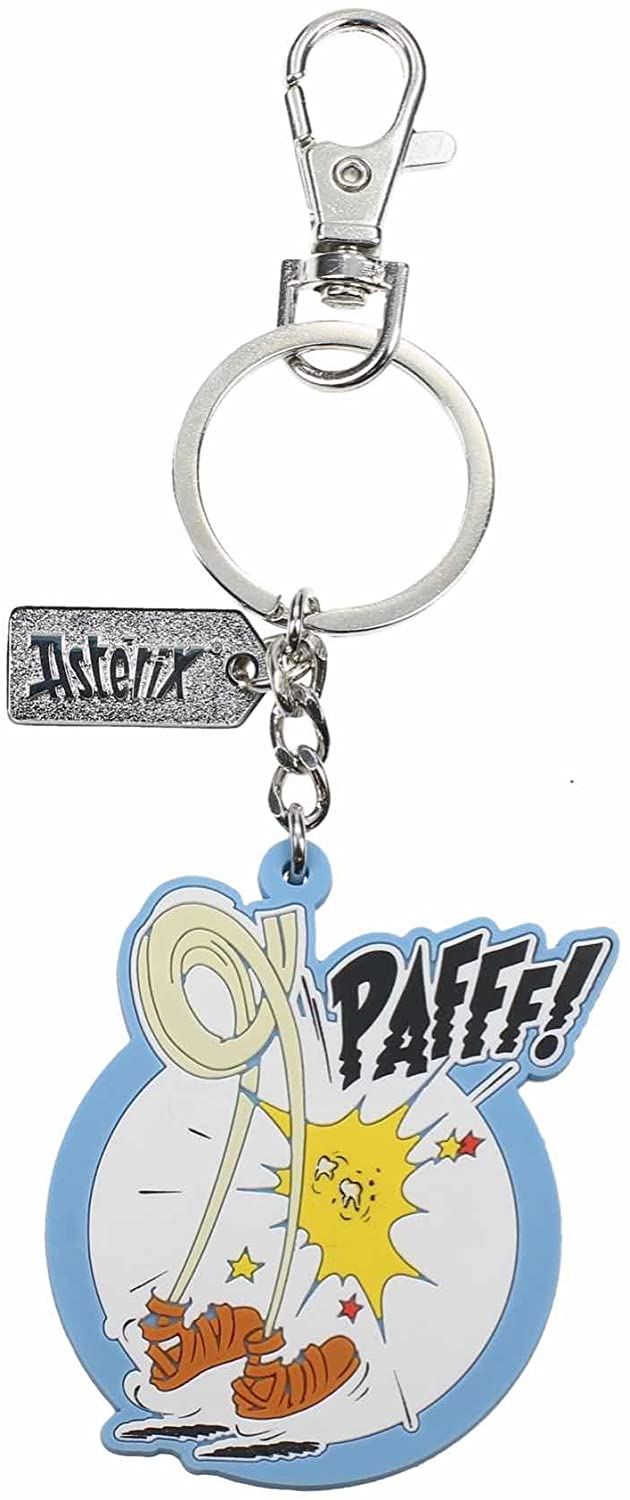 SD Toys Asterix Obelix Paff Reversible Rubber Keychain
