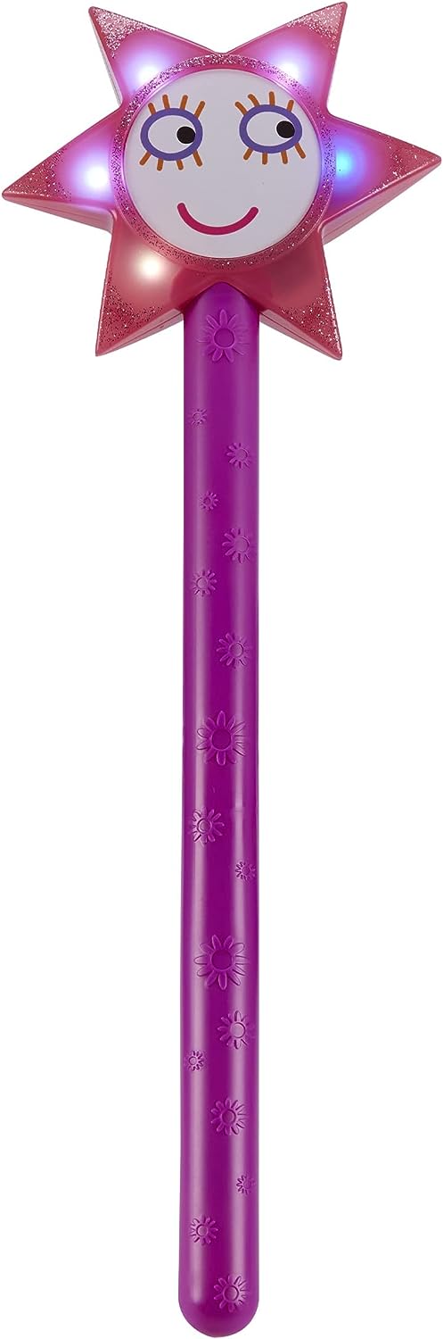 Ben & Holly Sparkle & Spell Wand - Interactive Light-Up Wand with Sounds & 3 Play Modes for Ages 3+