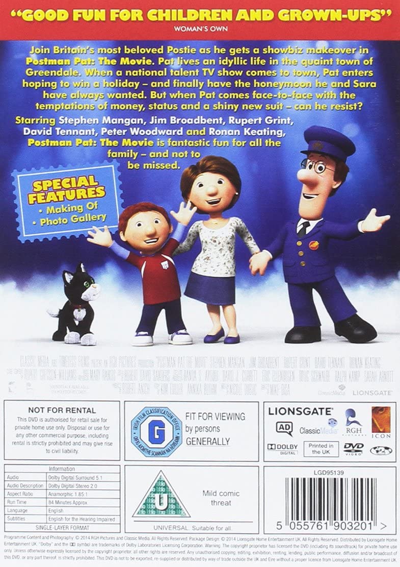 Postman Pat: The Movie (2014) - DVD
