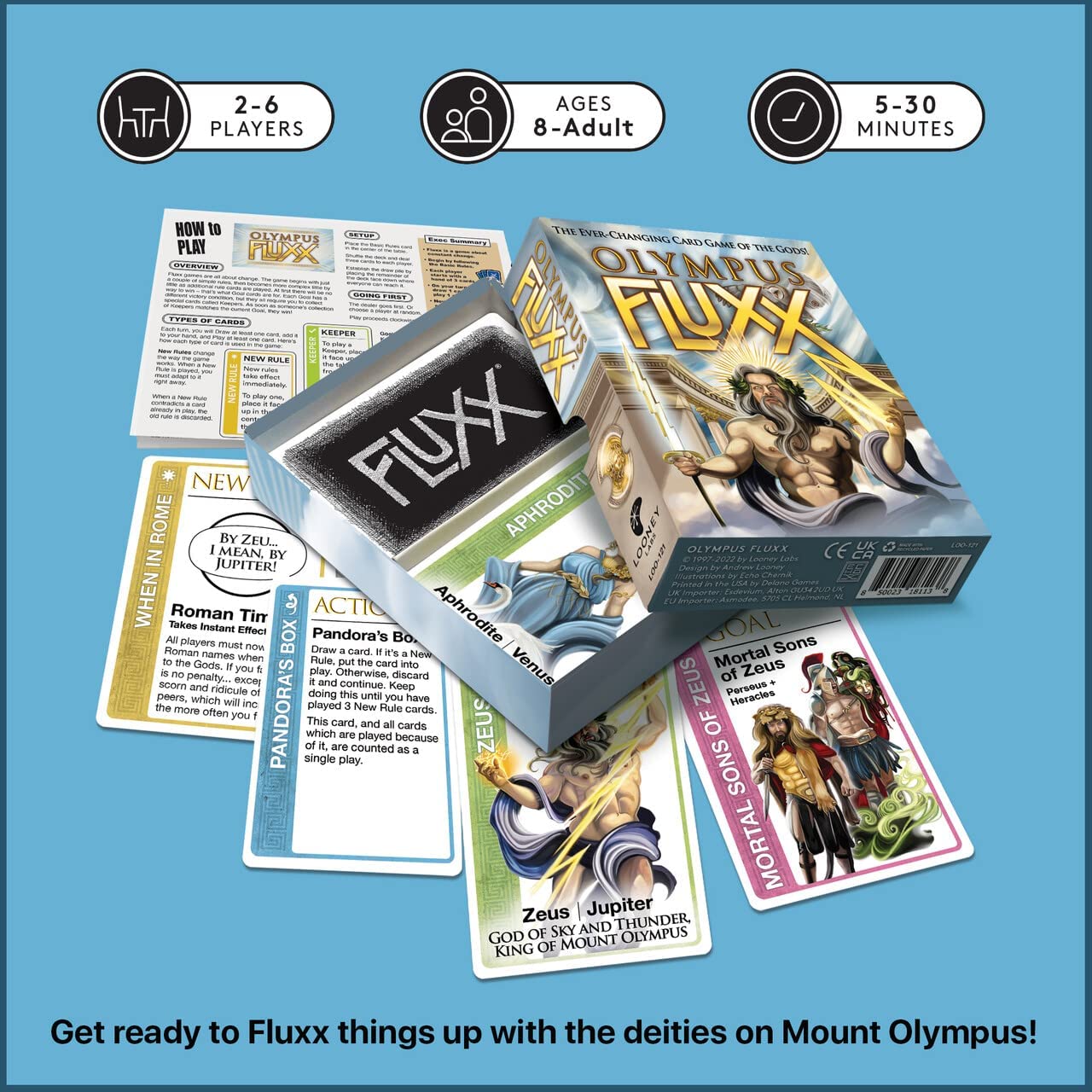 Looney Labs Olympus Fluxx Card Game