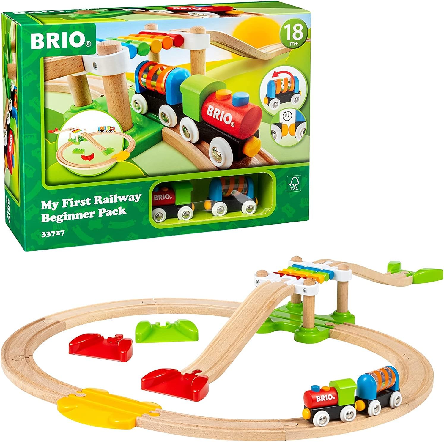 BRIO My First Railway Beginner Pack Wooden Train Set