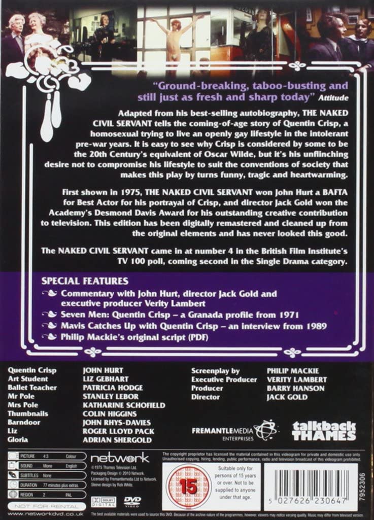 The Naked Civil Servant (1975) - DVD