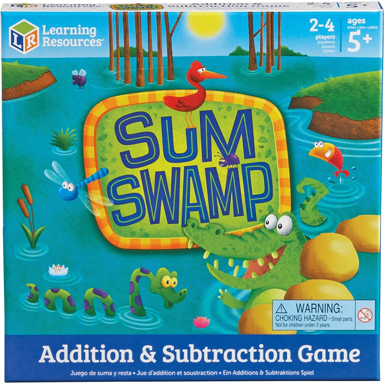 Learning Resources Sum Swamp Addition & Subtraction Game and Sight Word Bingo Set
