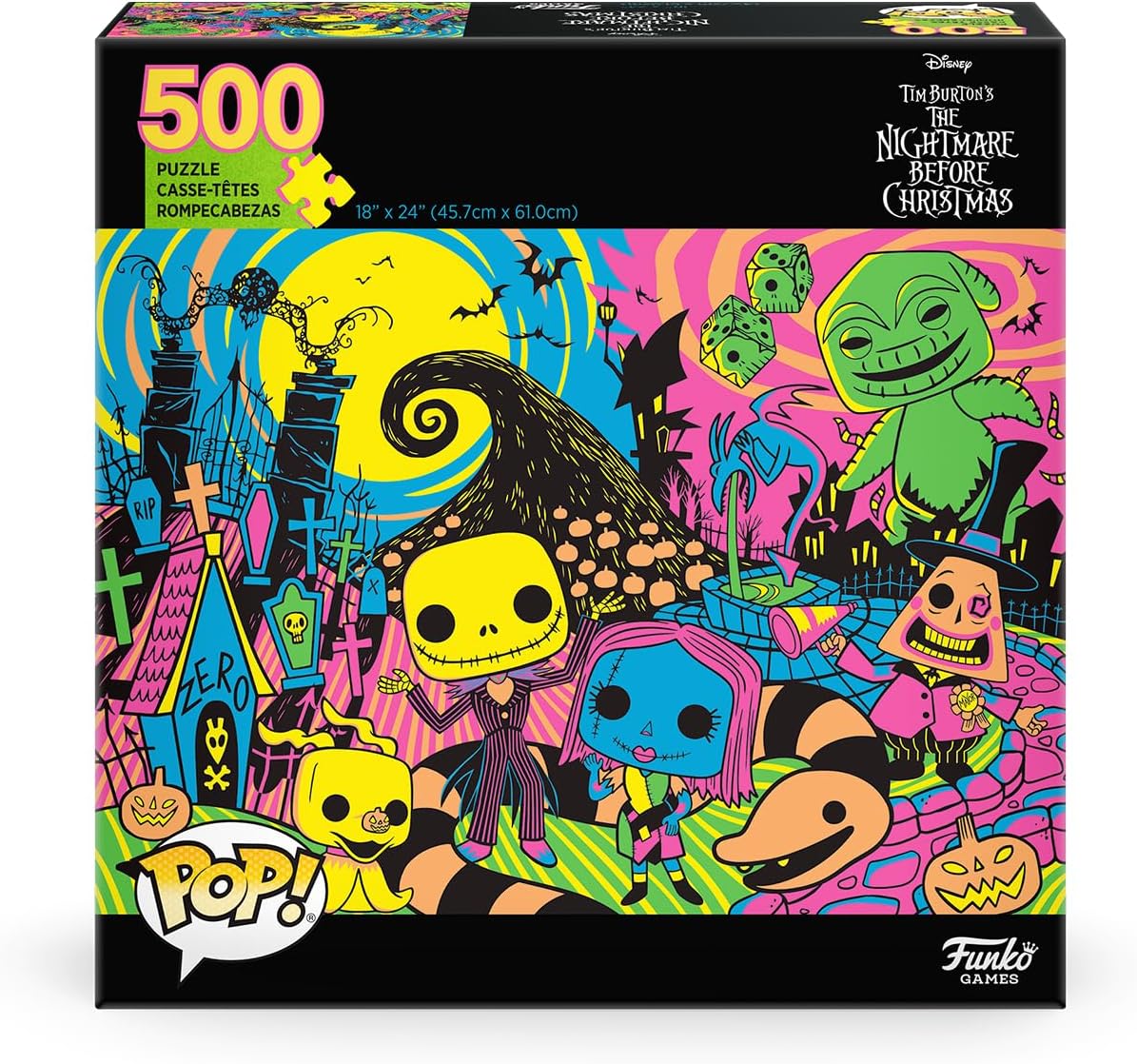 Funko POP! Puzzle - The Nightmare Before Christmas - 500 Piece Jigsaw with Crown Piece