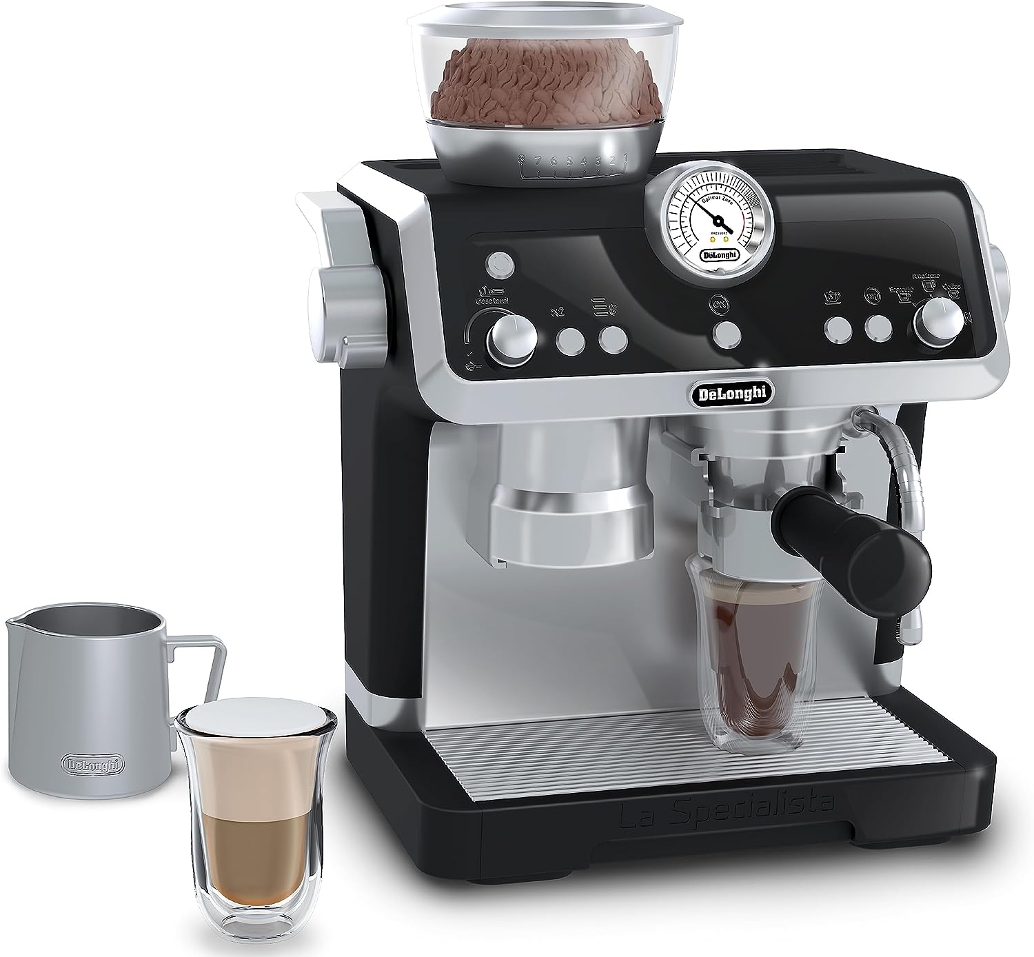 Casdon DeLonghi La Specialista Barista Coffee Machine - Pretend Play Toy for Ages 3+