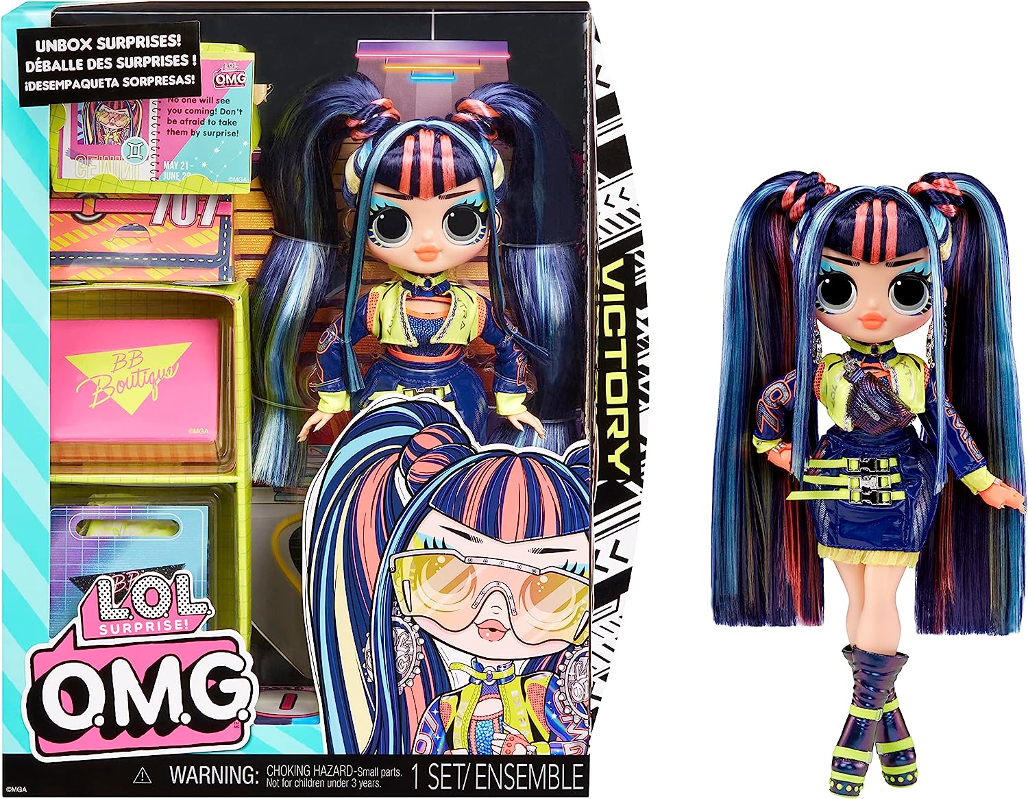 L.O.L. Surprise! Victory Racing Fashion Doll - Articulated Collectible with Accessories (591504C3)