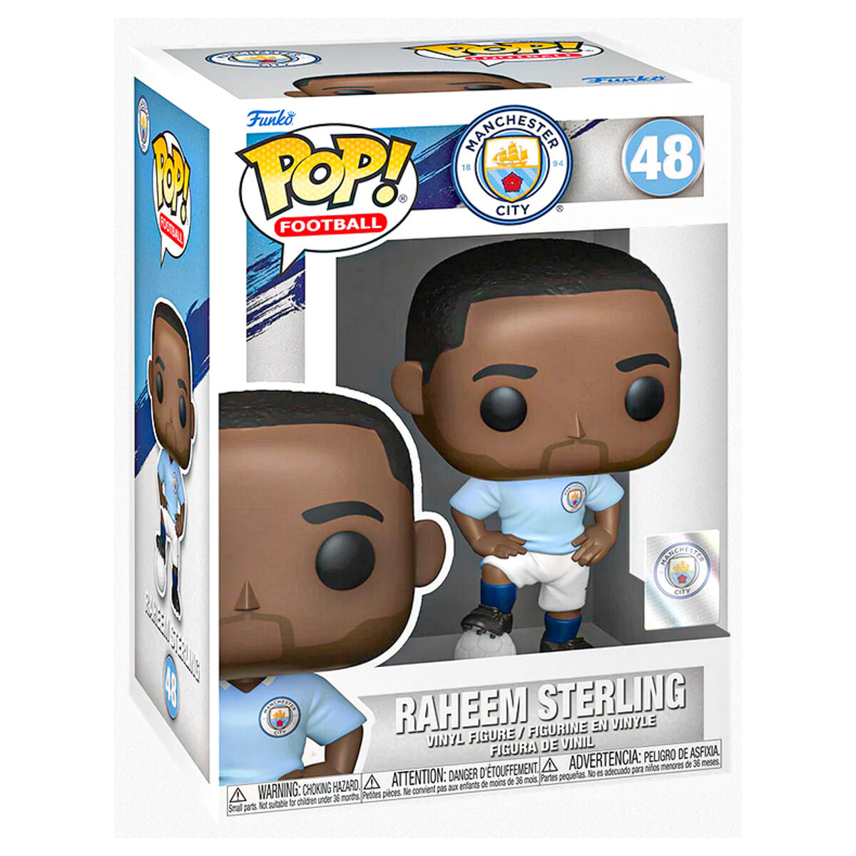 Funko Pop! Football - Raheem Sterling Manchester City #48 Vinyl Figure