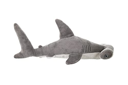 WILD REPUBLIC Hammerhead Shark Plush Soft Toy - Cuddlekins | 50 cm | Grey/White 8