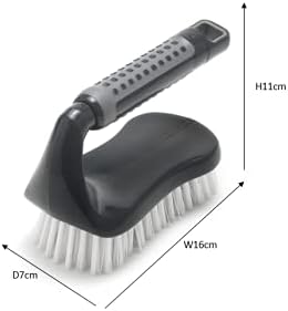 Addis ComfiGrip Floor Scrub Brush with Iron Handle - Metallic Graphite 2