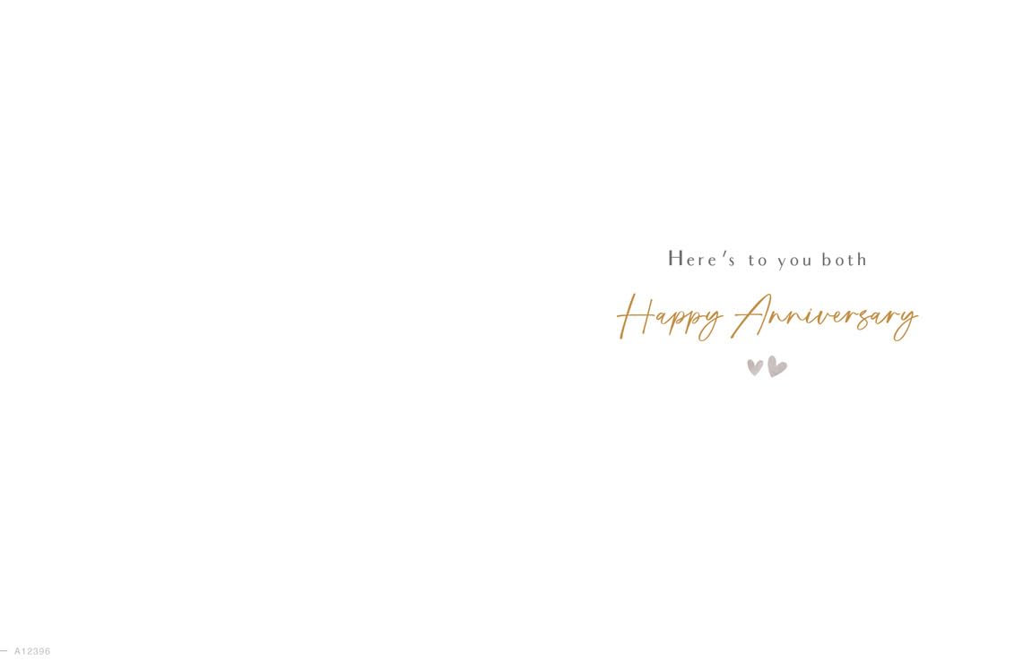 Piccadilly Greetings Anniversary Card for Special Son & Daughter-in-Law | 8 x 6 Metallic Finish