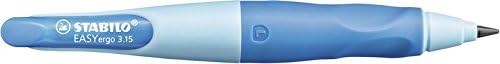 Handwriting Pencil - STABILO EASYergo 3.15 Left Handed Light Blue/Dark Blue + Sharpener