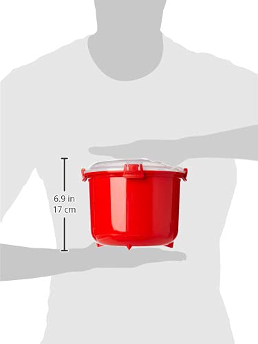 Sistema Microwave Rice Cooker | 2.6 L | Dishwasher Safe | BPA-Free | Red/Clear (1110ZS)