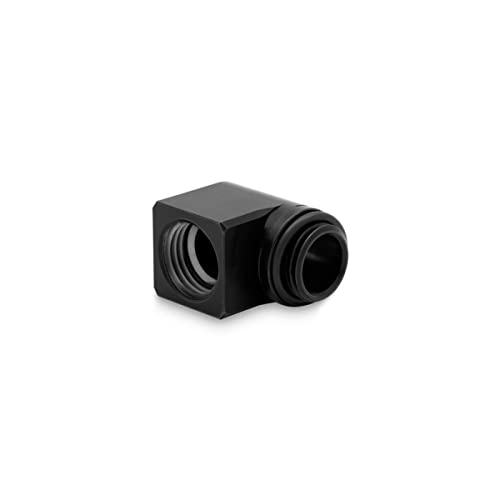 EKWB EK-Quantum Torque Micro Rotary 90° Black - Compact 90° Fitting for Tight Spaces