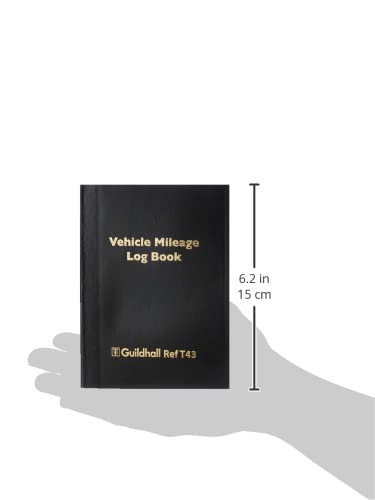 Exacompta Guildhall Vehicle Mileage Log Book - 60 Pages | 14 Entries/Page | Black Vinyl Cover 3