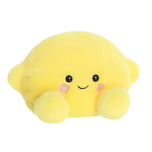 AURORA Palm Pals Yuzu Lemon Soft Toy, 13cm Plush, Yellow 2