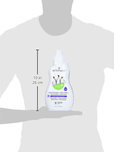 ATTITUDE 2-in-1 Laundry Detergent & Fabric Softener - Plant- & Mineral-Based, Mountain Fresh
