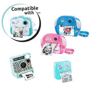 Canal Toys Photo Creator Instant Print Camera Refill Pack | 8 Thermal Rolls & 2 Sticker Sheets 3