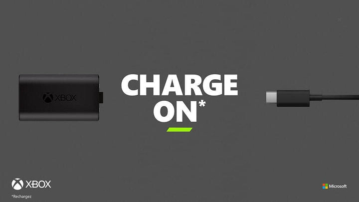 Xbox Play and Charge Kit - Rechargeable Battery + USB-C Cable for Xbox Controllers