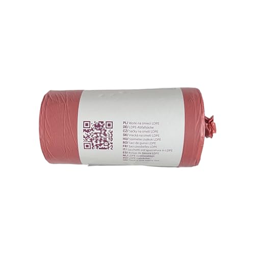 D.RECT 60L Heavy Duty Red Bin Liners - 50 Pack 9