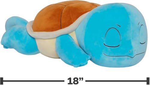 Pokémon Squirtle Sleeping Plush - 18 Inch Stuffed Animal | Polyester | Ages 3+