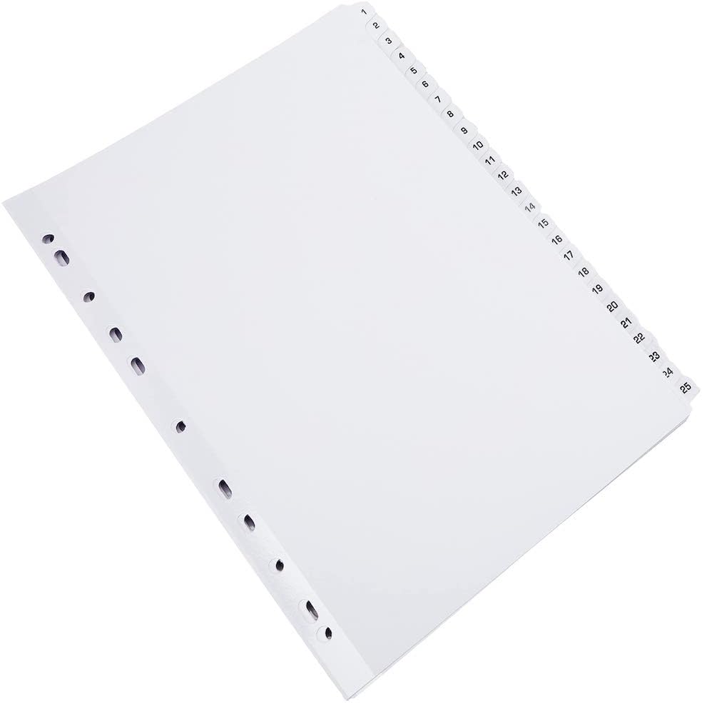 Q-Connect A4 1-50 Mylar Index (Pack of 10)