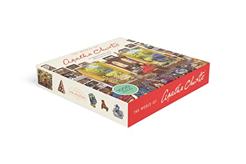 The World of Agatha Christie - 1000-Piece Jigsaw Puzzle Featuring Poirot, Miss Marple & Classic Mysteries