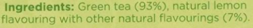 Tetley Green Tea Lemon 50 Tea Bags, 100g - Citrus Infused Green Tea