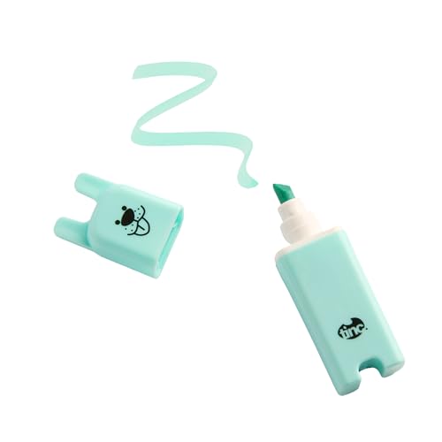 Tinc Animal Character Highlighter Pens - Set of 6 Pastel Chisel-Tip Highlighters 4
