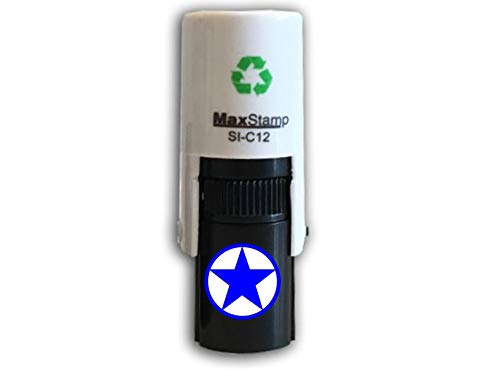 Trodat Star Stamp - Self-Inking Loyalty Card Stamper | Blue Ink | Approx. 11mm Impression 1