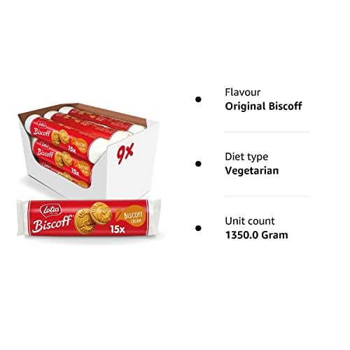 Biscoff - Sandwich Biscuits with Biscoff Cream Filling - 9 Packs of 150g 6