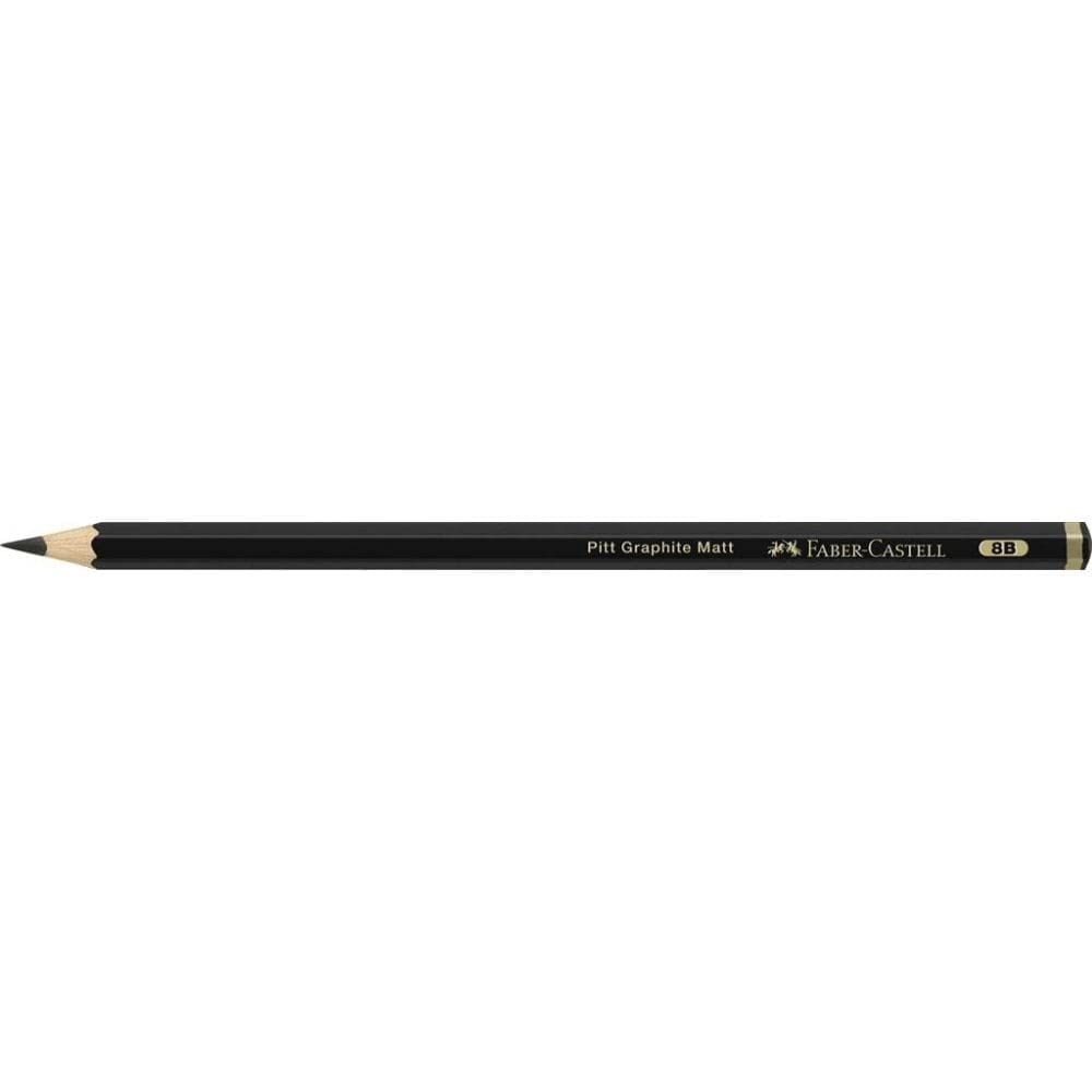 Faber-Castell Art & Graphic Pitt Graphite Matt Pencil - 14B Hardness | Ultra-Matt Laydown | Pack of 1