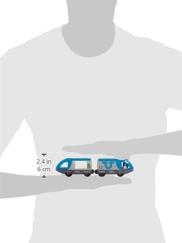 BRIO World Travel Battery Train - Battery-Powered Wooden Train Set for Kids 3+ 2