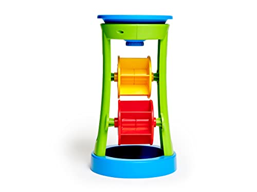 Hape E4046 Double Sand and Water Wheel - Educational Beach & Bath Toy for Toddlers 2