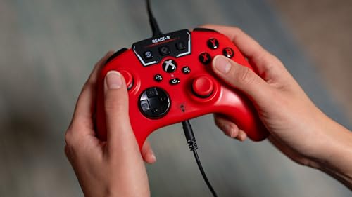 Turtle Beach REACT-R Red Wired Gaming Controller for Xbox Series X|S, Xbox One & PC - Officially Licensed 16