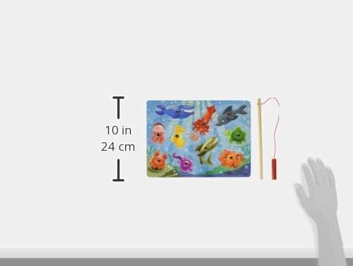 Melissa & Doug Magnetic Wooden Fishing Game - Underwater Puzzle Playset for Kids 3-8 2