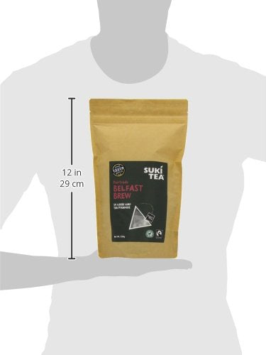 Suki Tea Belfast Brew Black Tea - 50 Pyramid Bags | Malty Flavor | Fairtrade Certified 6