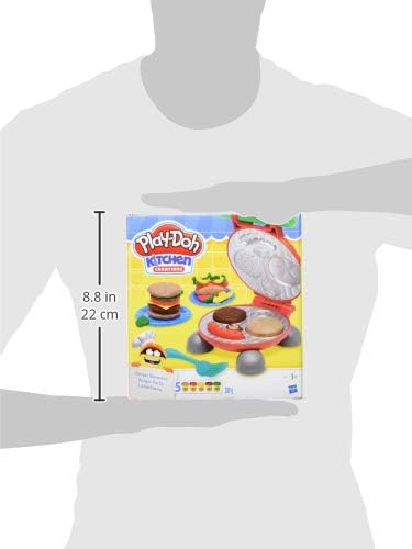 Play-Doh Burger Barbecue Set - Interactive Pretend Play Cooking Toy for Kids 3+
