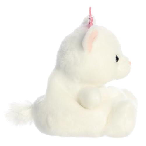 AURORA Palm Pals Priscilla Princess Kitty Soft Toy - 5 Inch | White | Suitable from Birth