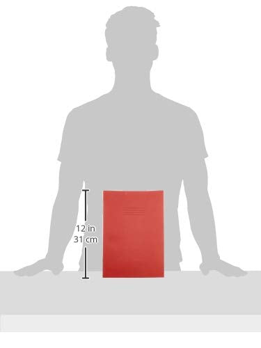 Rhino Composition Notebooks - A4 Blank Pages, 64 Pages, Red Cover | 10 Pack 3