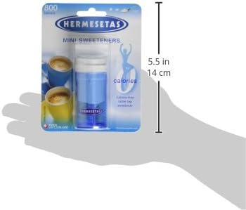 Hermesetas Mini Sweeteners 800 Tablets - Sugar Substitute for Diabetics