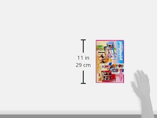 PLAYMOBIL Family Kitchen 70206 - Playset for Kids Ages 4+