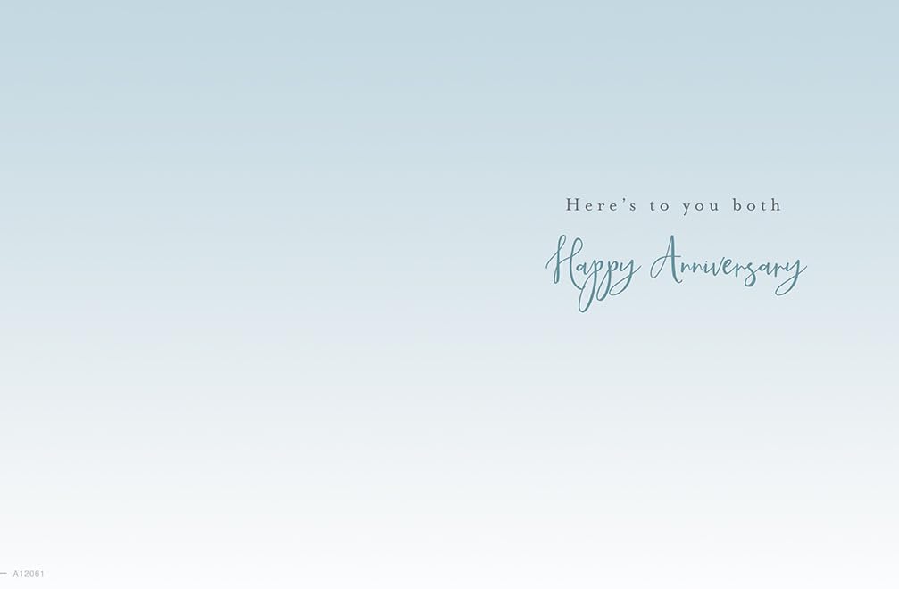 Piccadilly Greetings Anniversary Card for Brother & Sister-in-Law | 8 x 6 Metallic Finish 2