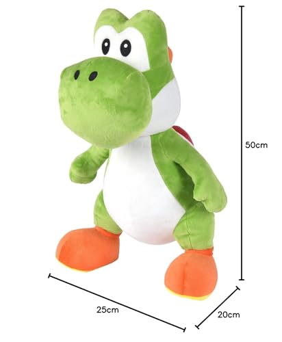 Simba - Yoshi Plush 50 cm, Super Mario, Soft and Comfortable Material, 100% Original