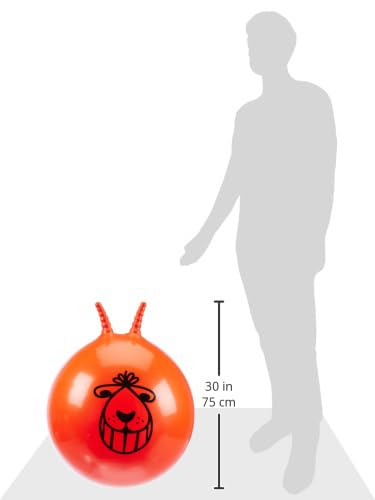 Tobar Giant Retro Space Hopper - 80cm Diameter | Orange | Includes Foot Pump 4