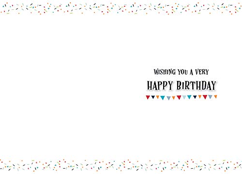Piccadilly Greetings Modern Birthday Card for Nephew | 7 x 5 Inches | Designed and Made in the UK