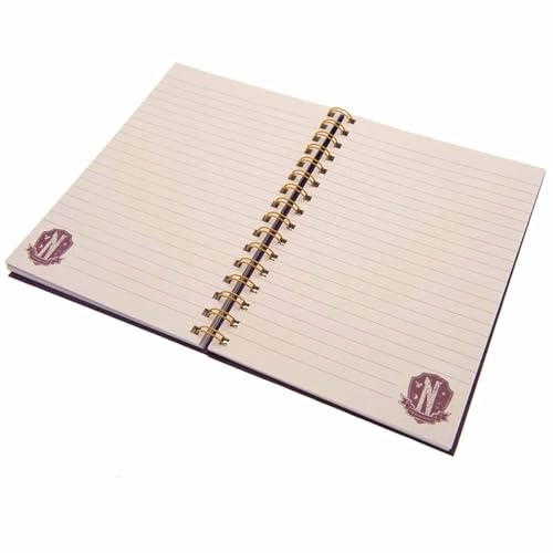 Wednesday Nevermore Shield A5 Wiro Notebook - Pyramid International (Notebook, Multicolor)