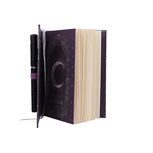 Nemesis Now Witches Spell Book with Pen Journal 18cm Purple