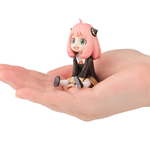 MegaHouse Gem Series Spy x Family Anya Forger Palm PVC Figure - Chibi Collectible with Plushie Chimera